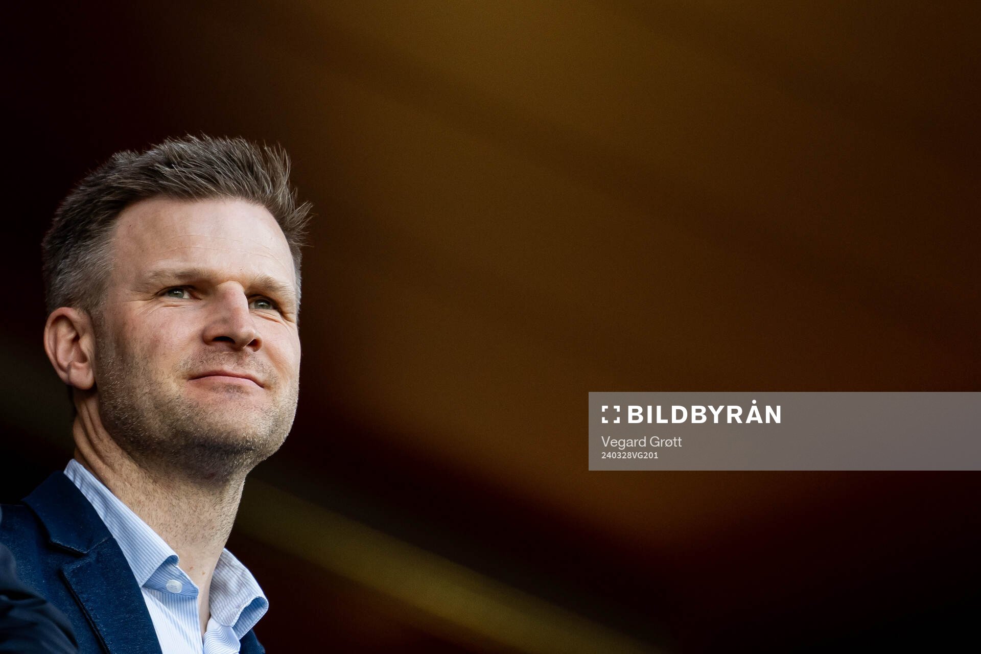 Christian Kalvenes, CEO of Brann, in the stands