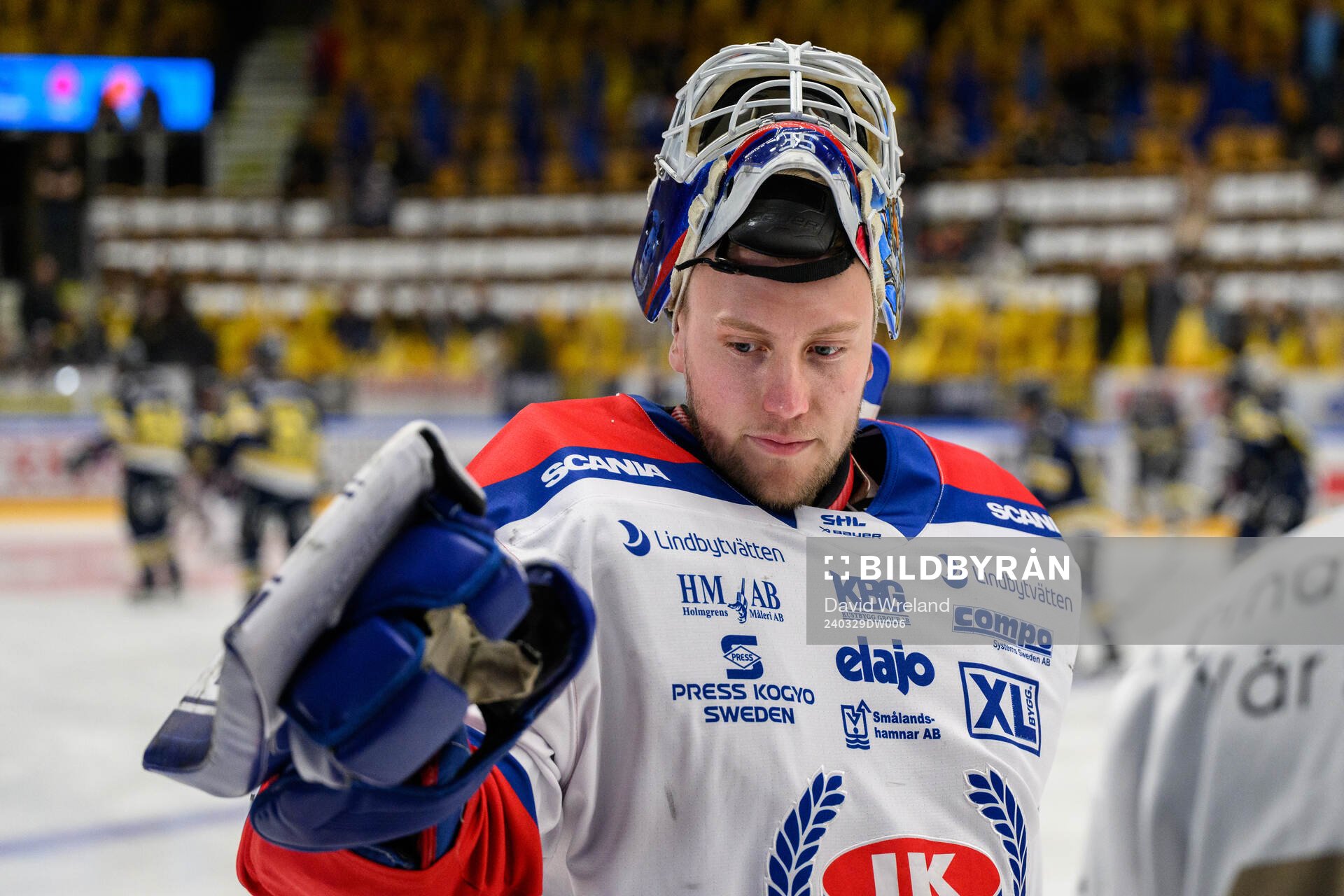 Oskarshamns målvakt Emil Kruse