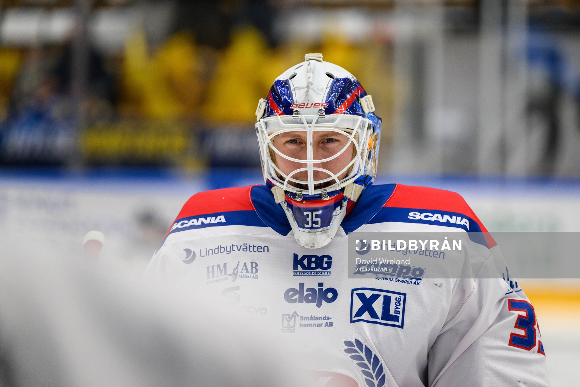 Oskarshamns målvakt Emil Kruse