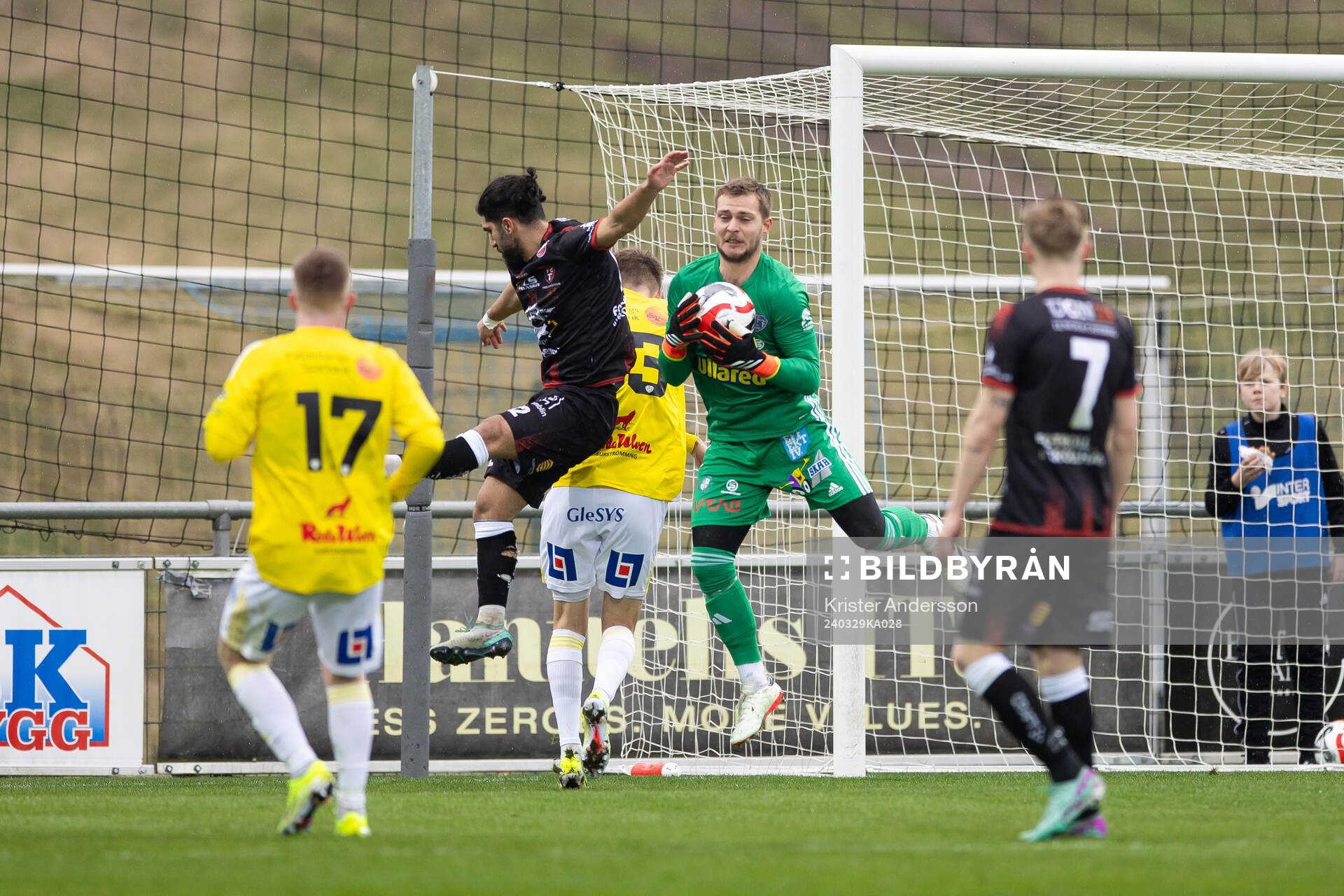 Falkenbergs målvakt Anton Andersson