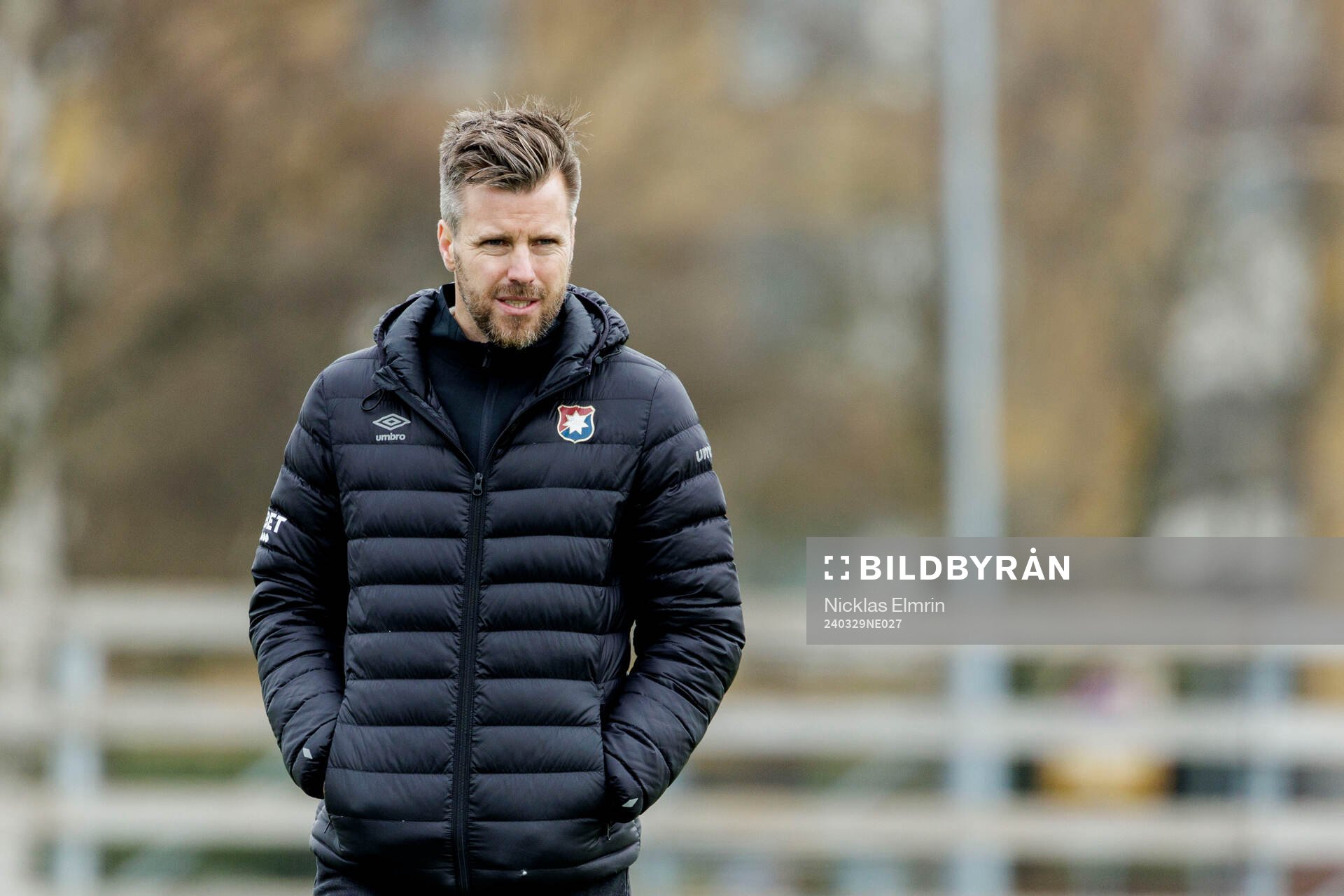 Örgrytes Pontus Farnerud under en träning den 29 mars 2024 i Göteborg. 