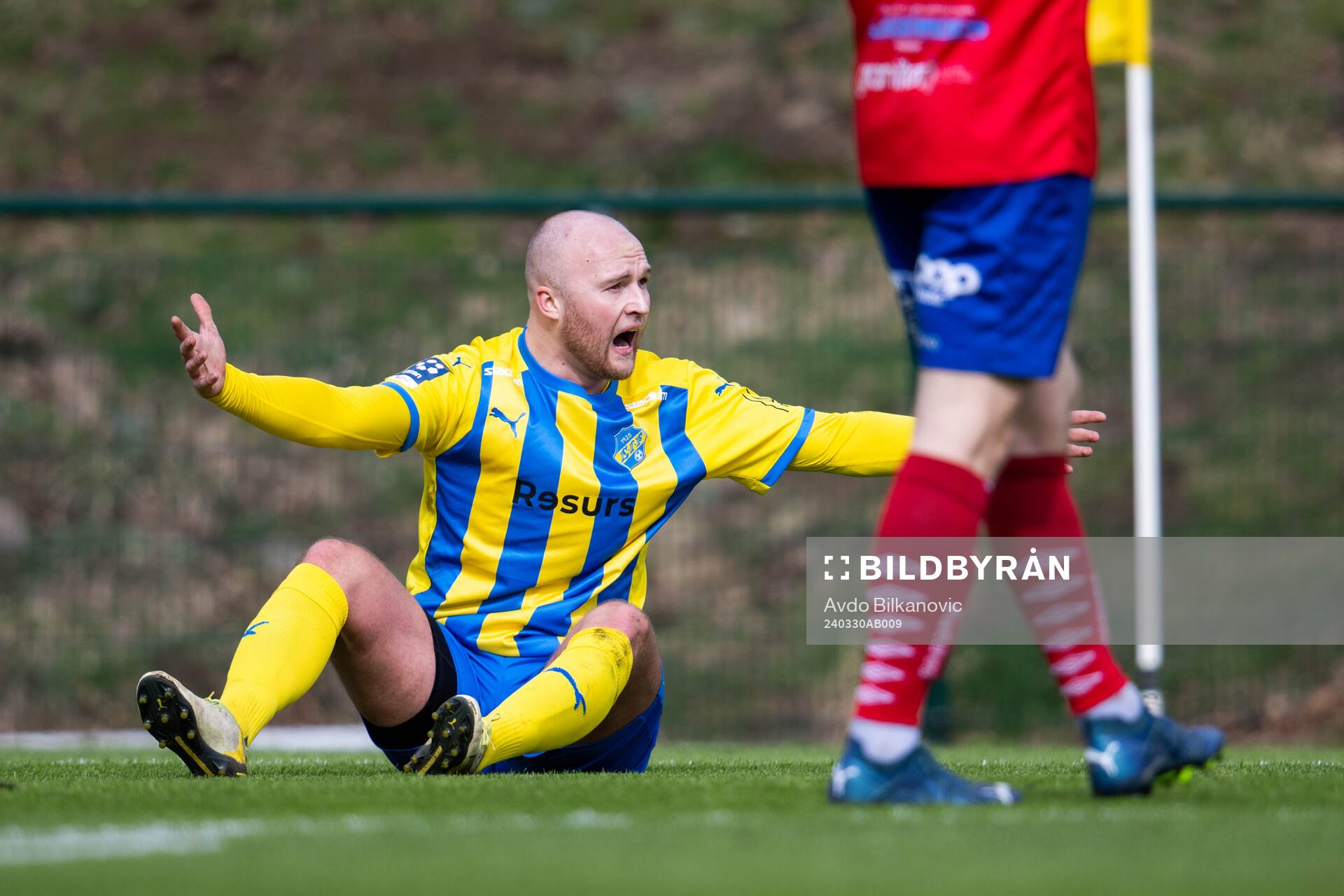 Eskilsminnes Christian Ljungberg agerar