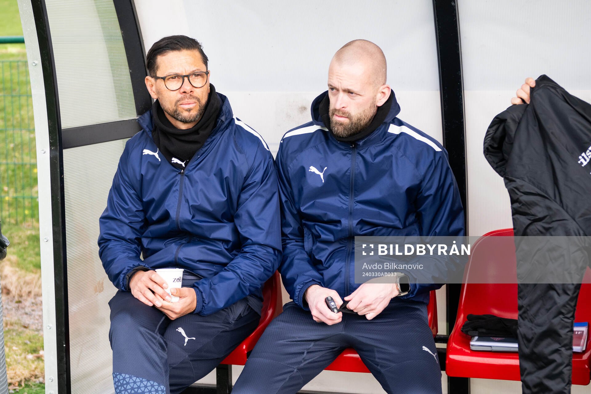 Eskilsminnes atranare Anders Schönberg och Martin Pringle