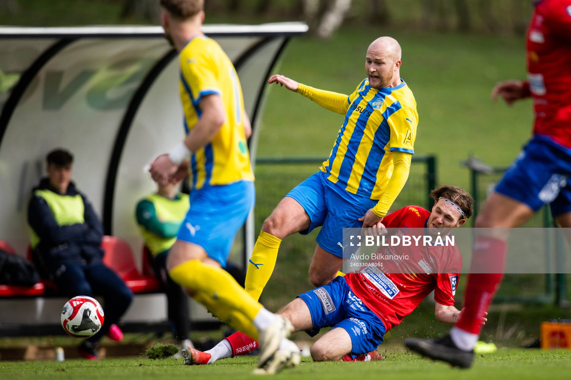 Eskilsminnes Christian Ljungberg och Tvååkers IFs Tim van