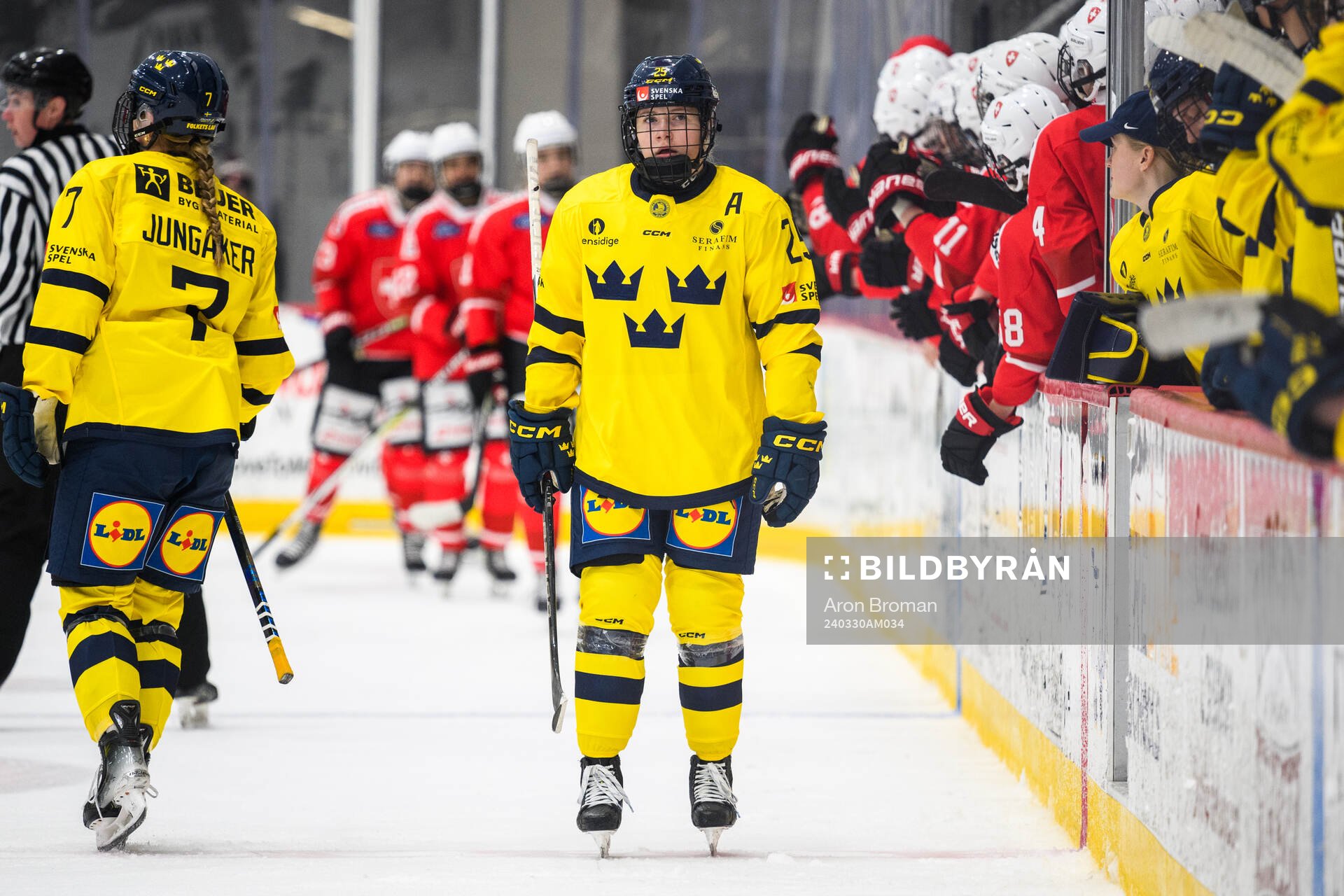 Lina Ljungblom of Sweden looks dejected