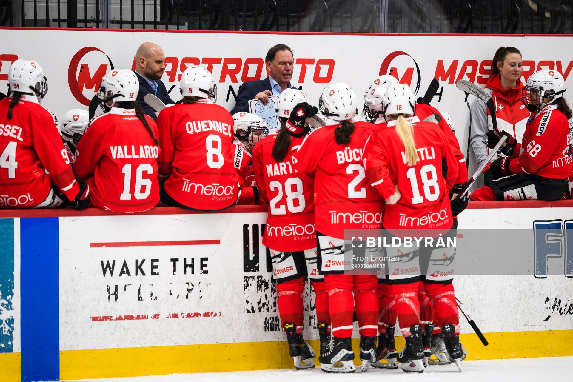Assistant coach Benjamin Rogger, Head coach Colin Muller