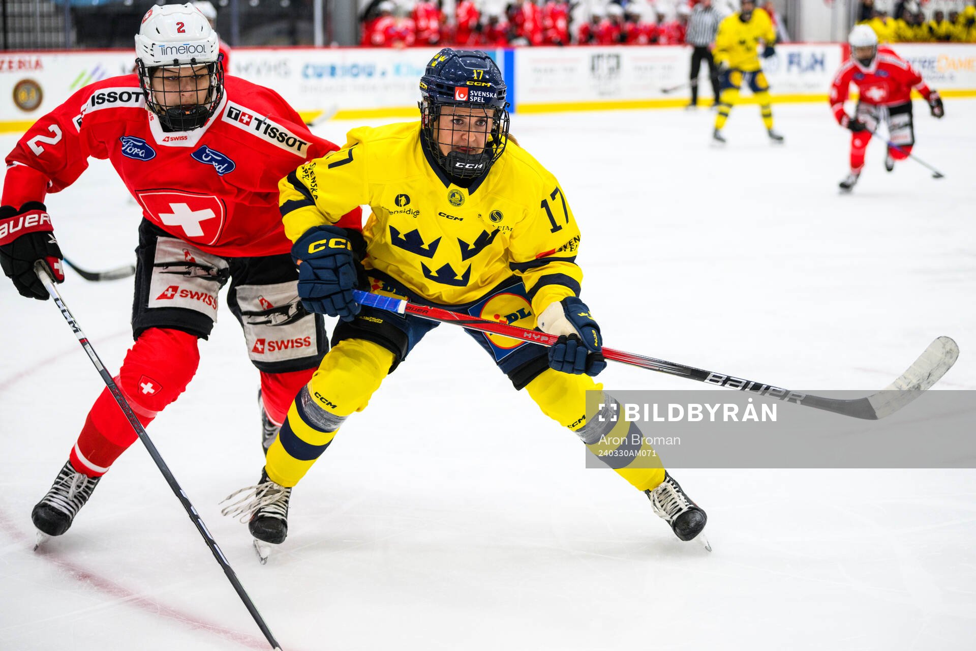 Annic Buchi of Switzerland and Sofie Lundin of Sweden