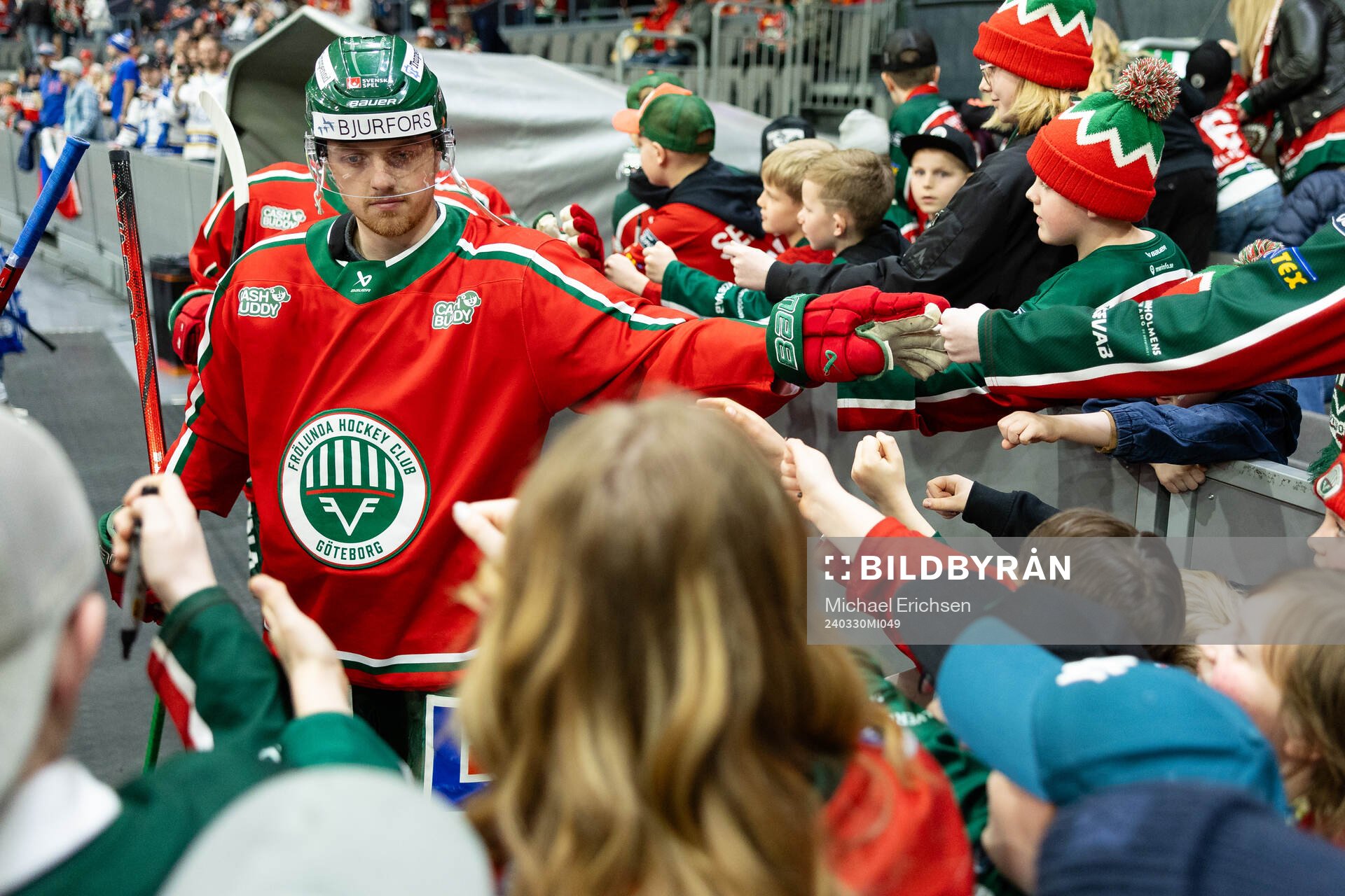 Frölundas Linus Högberg innan kvartsfinal fem i SHL