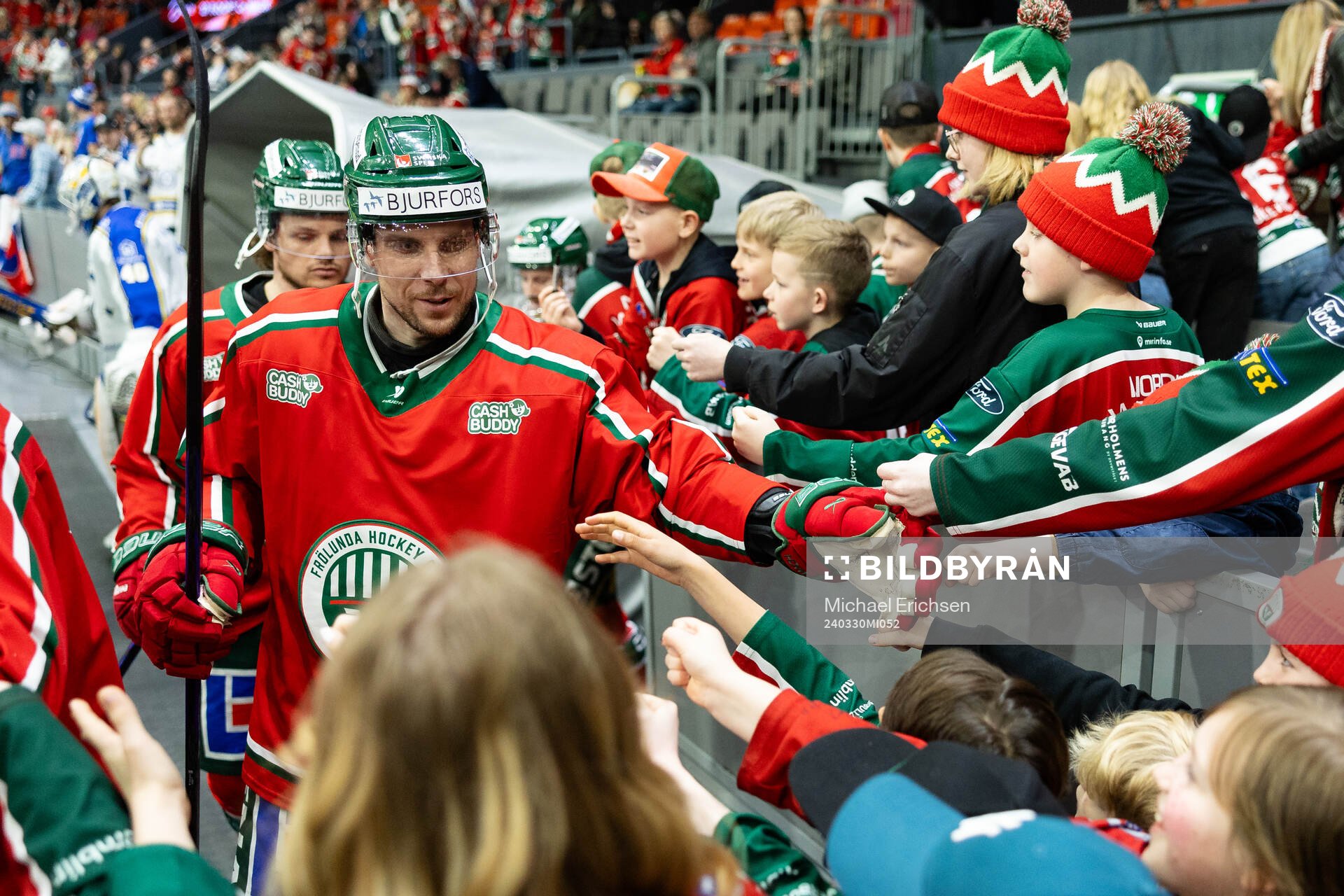 Frölundas Henrik Tömmernes innan kvartsfinal fem i SHL