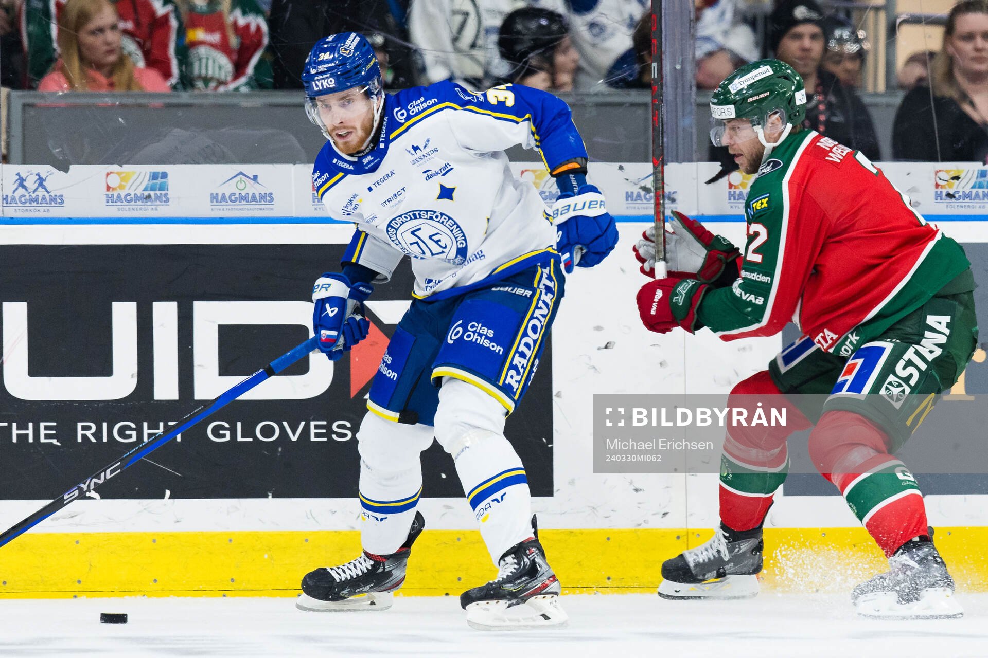 Leksands Peter Cehlarik och Frölundas Christian Folin