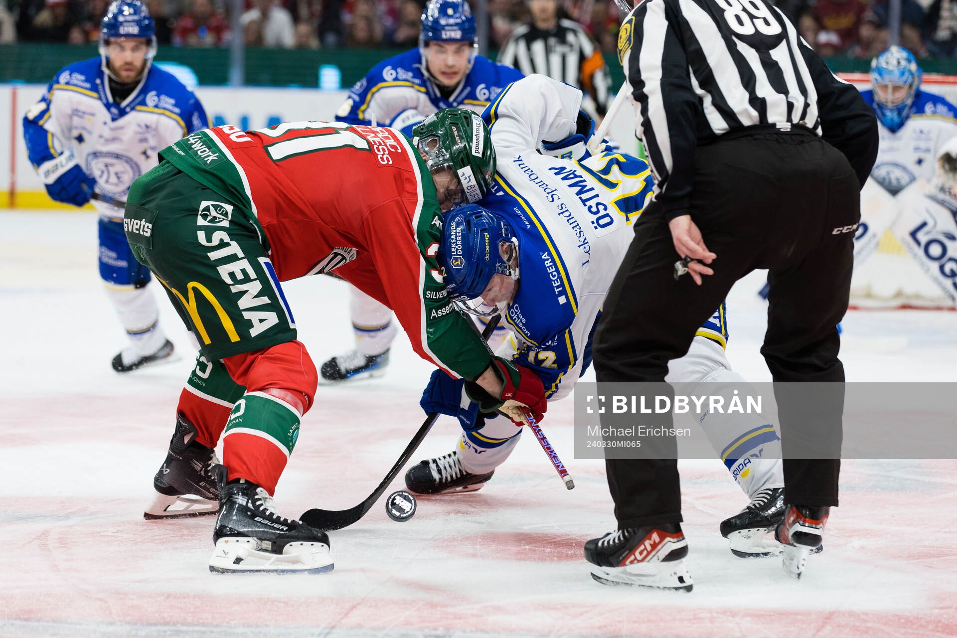 Frölundas Nicklas Lasu och Leksands Kalle Östman