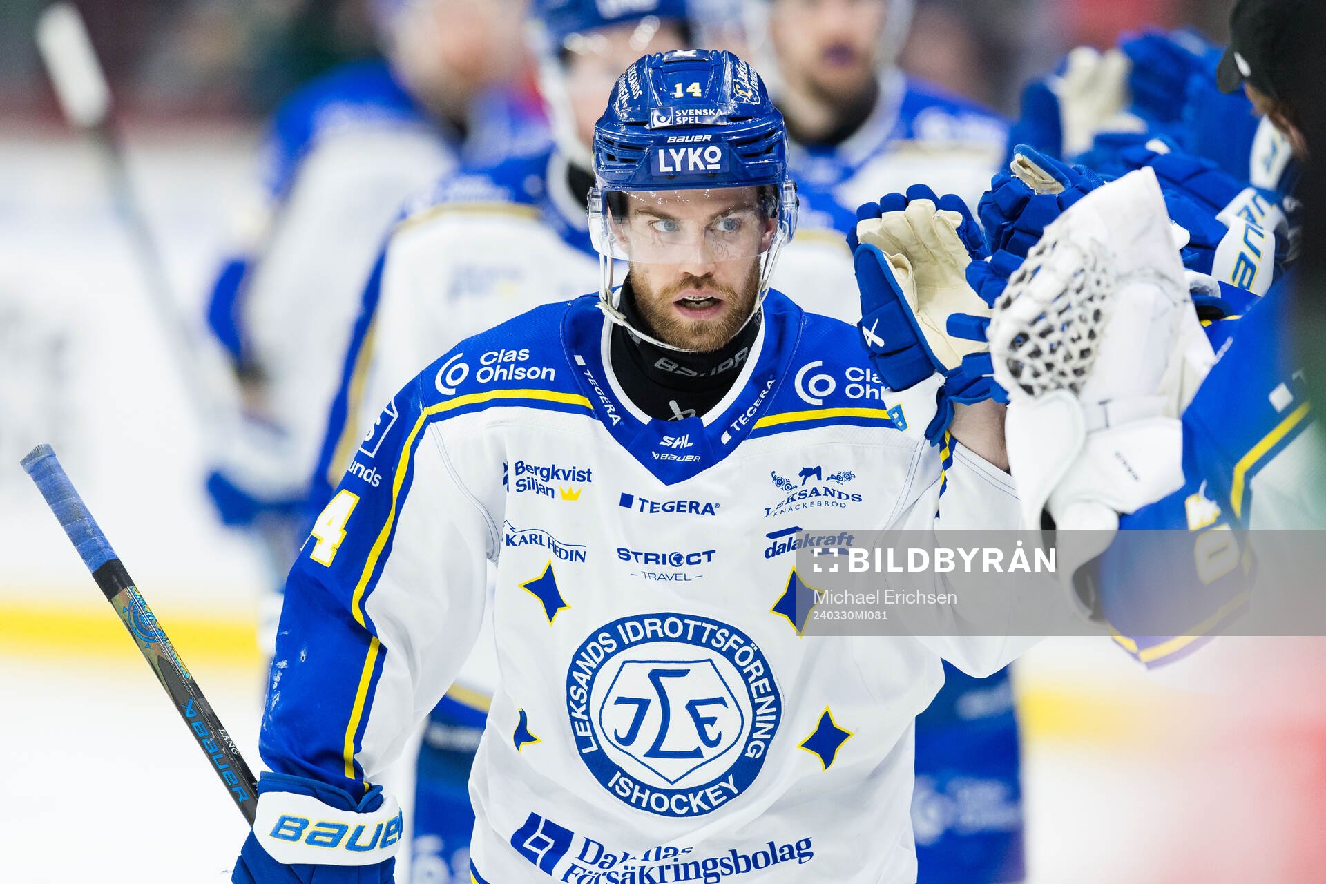 Leksands Oskar Lang jublar