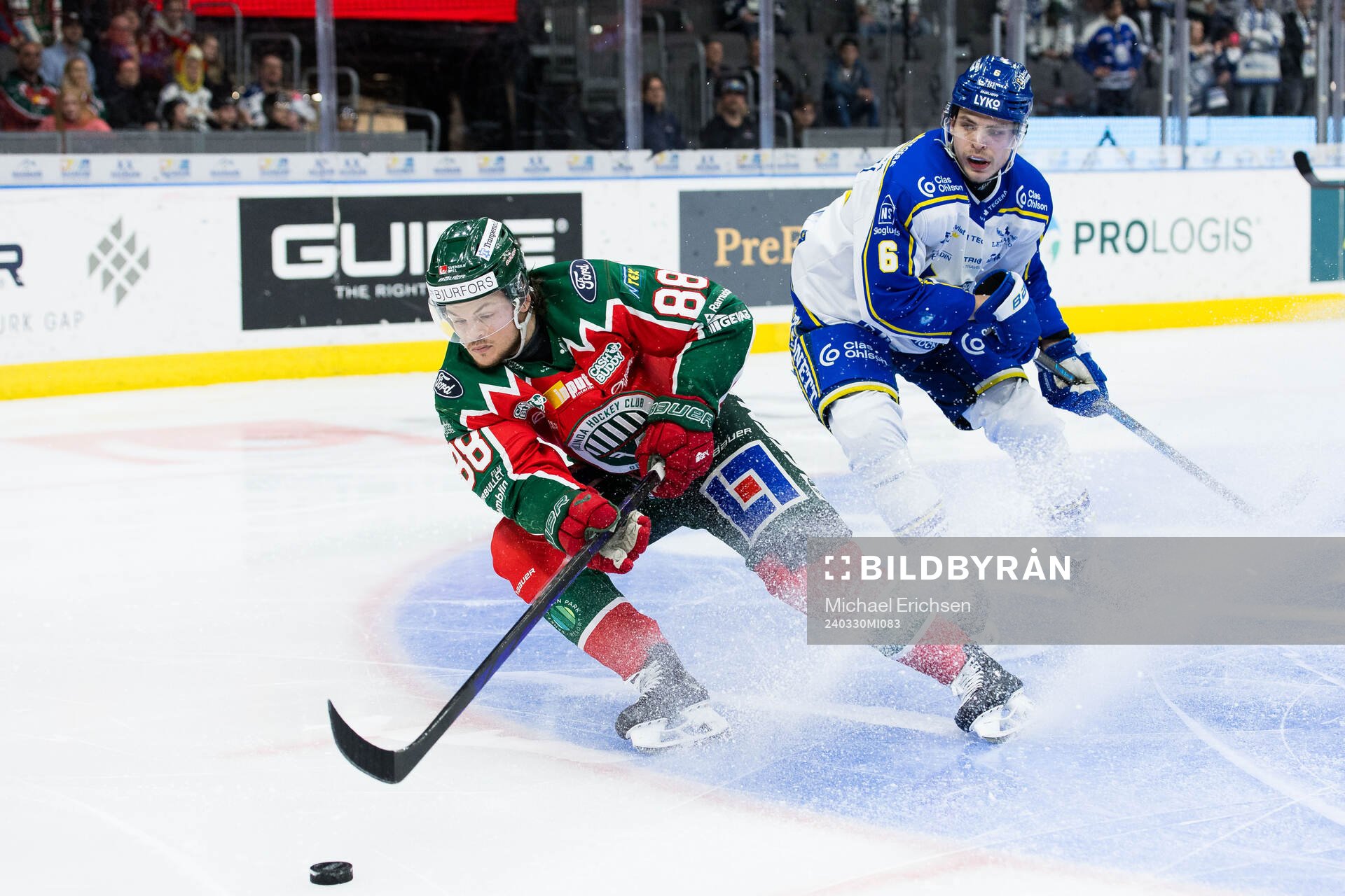 Frölundas Malte Strömwall och Leksands Alexander Lundqvist