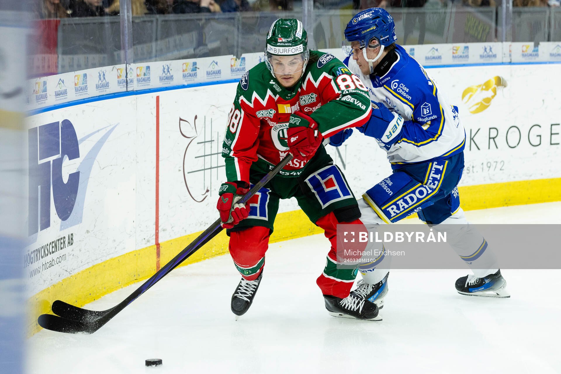 Frölundas Malte Strömwall och Leksands Alexander Lundqvist