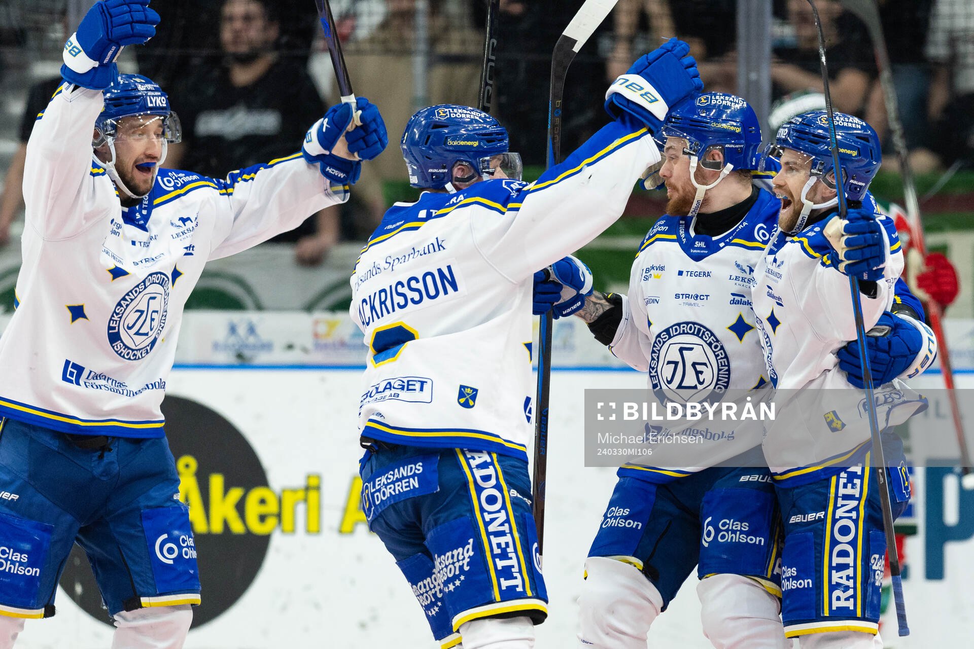 Leksands Oskar Lang jublar