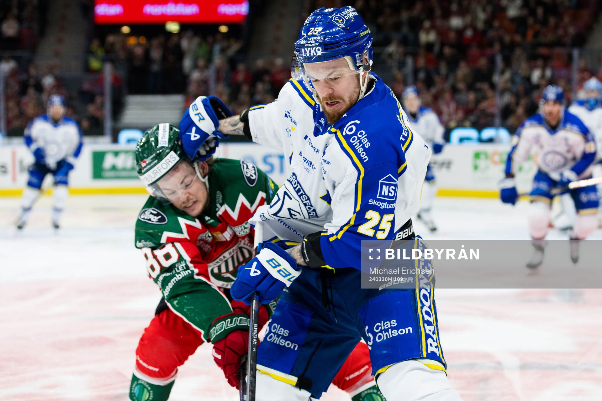 Frölundas Malte Strömwall och Leksands Lucas Elvenes