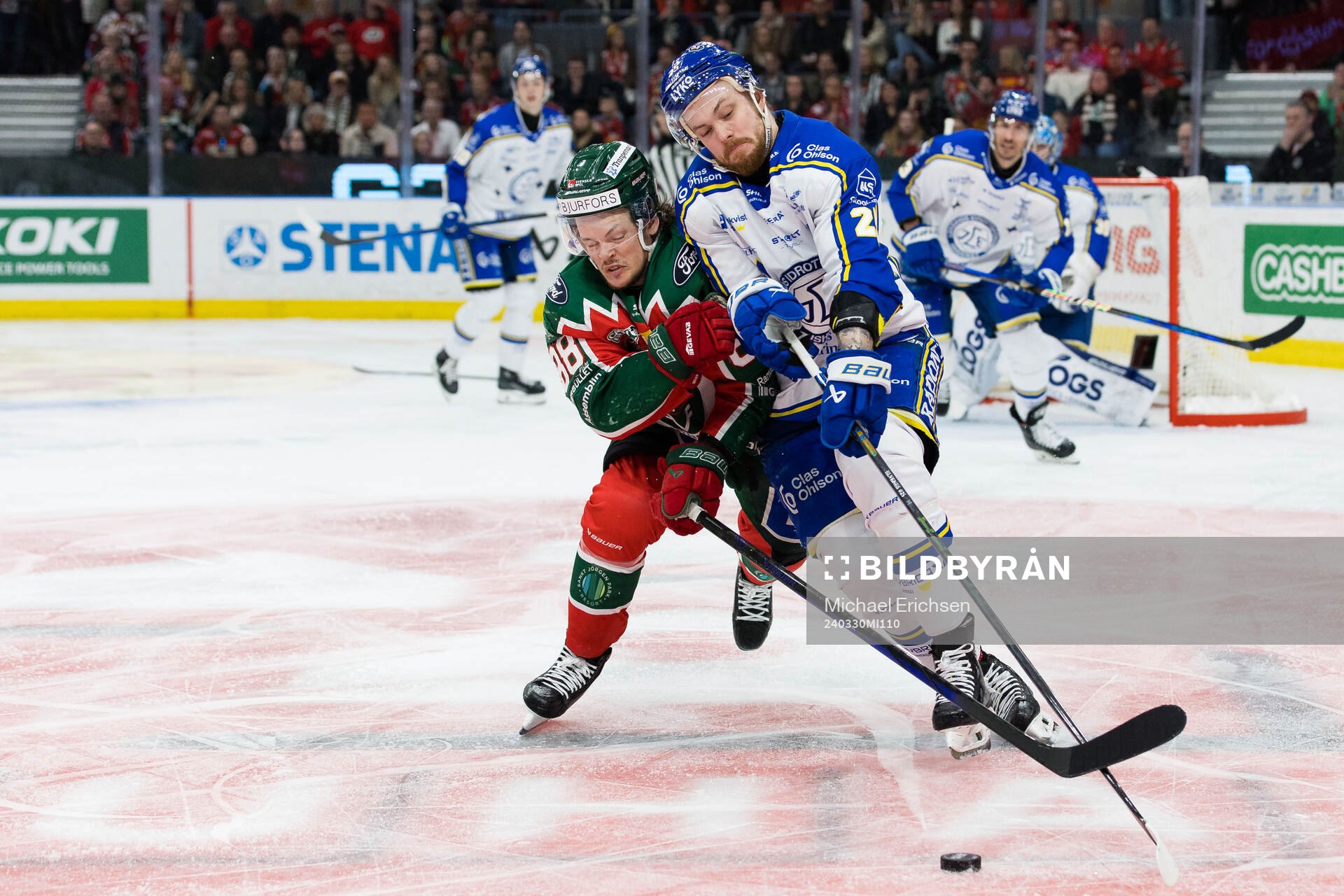 Frölundas Malte Strömwall och Leksands Lucas Elvenes