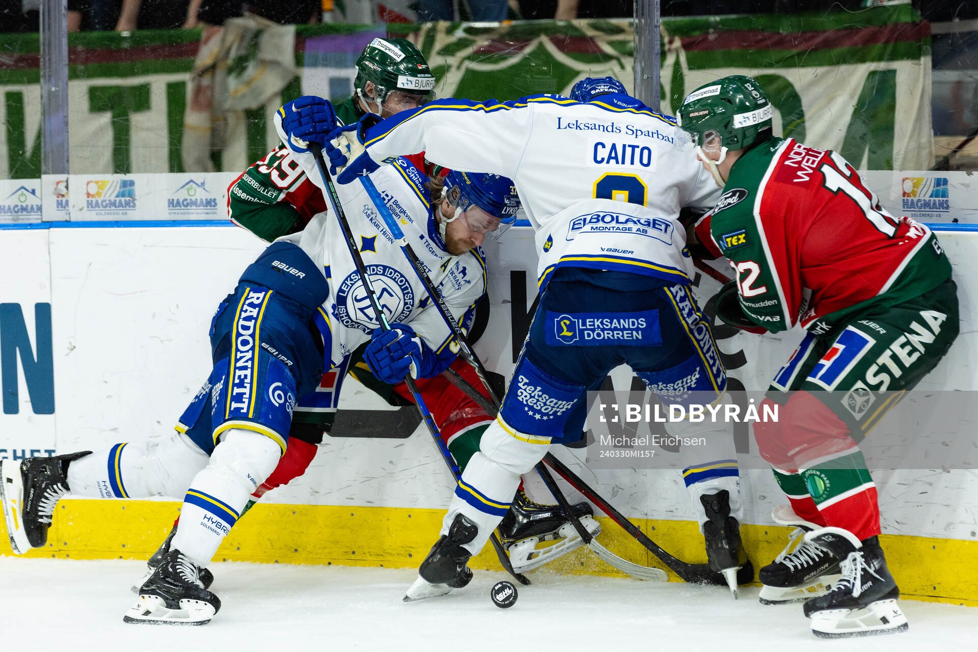 Frölundas Mikael Ruohomaa och Max Friberg