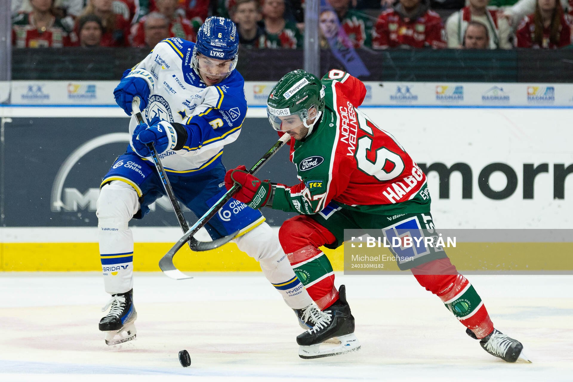 Leksands Alexander Lundqvist och Frölundas Jayden