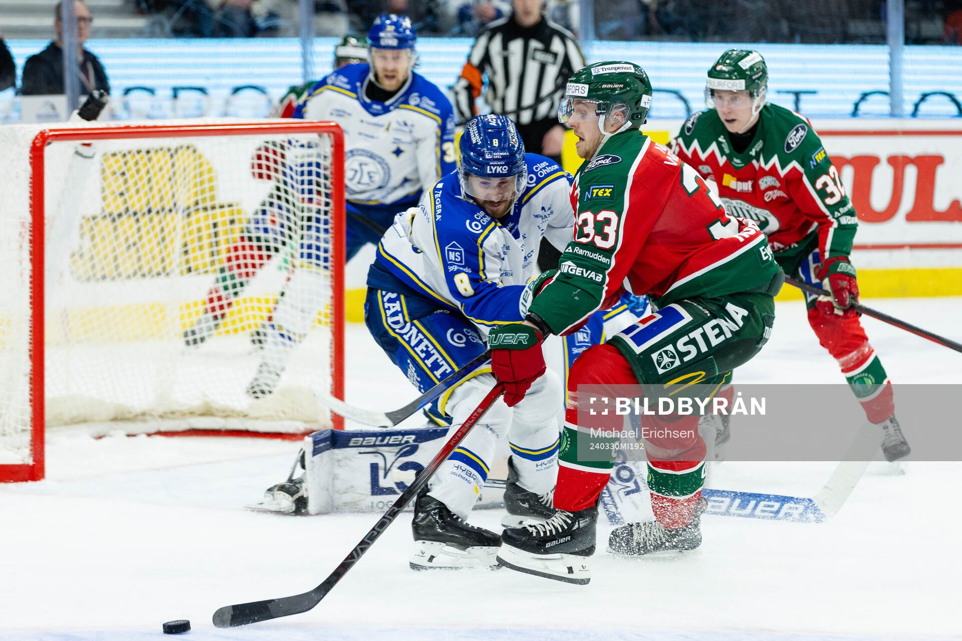 Leksands Matt Caito och Frölundas Linus Högberg