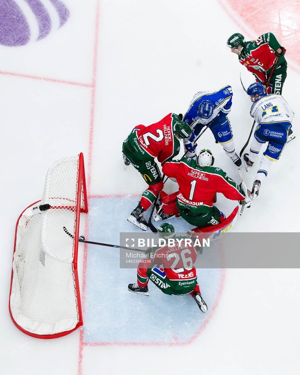 Leksands Oskar Lang kvitterar till 1-1