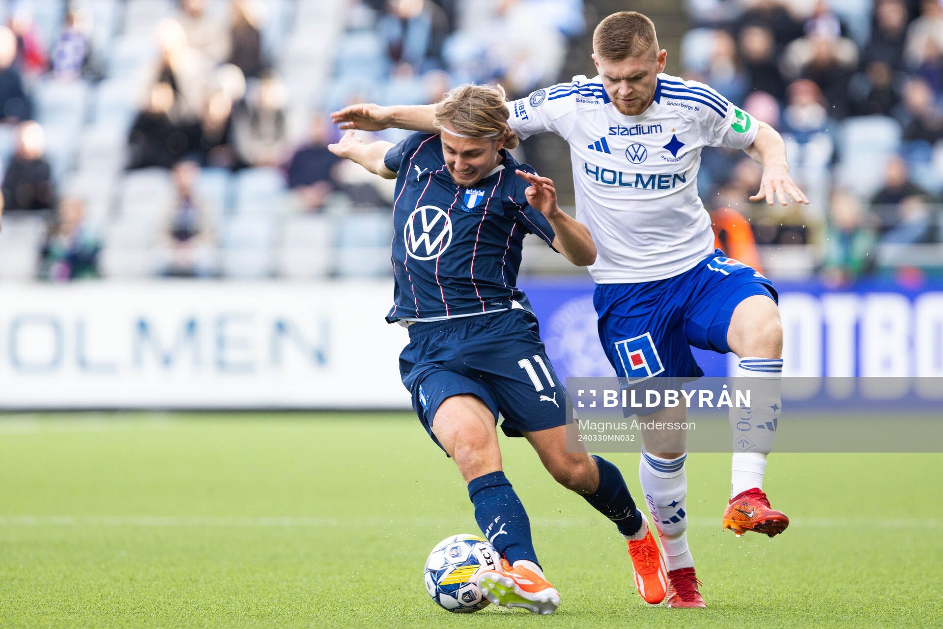 Malmö FFs Sebastian Nanasi och IFK Norrköpings Dino