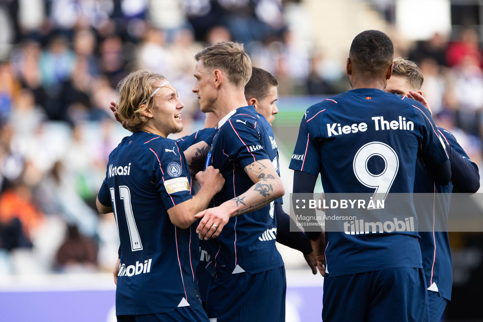 Malmö FFs Sebastian Nanasi jublar med Søren Rieks