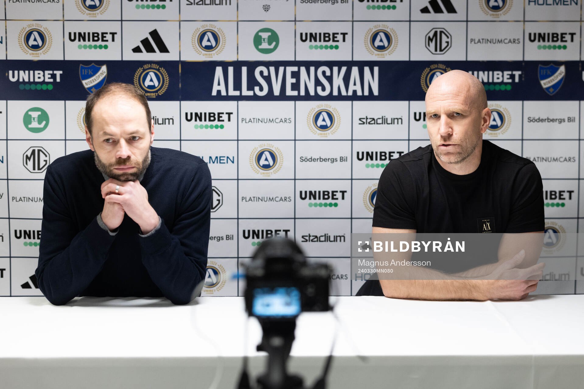 IFK Norrköpings tränare Andreas Alm och Malmö FFs