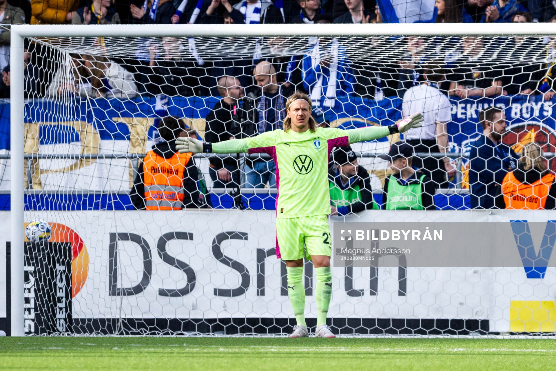 Malmö FFs målvakt Johan Dahlin