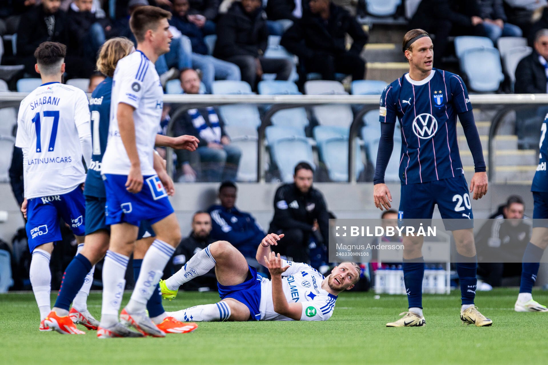 IFK Norrköpings Kevin Höög Jansson reagerar
