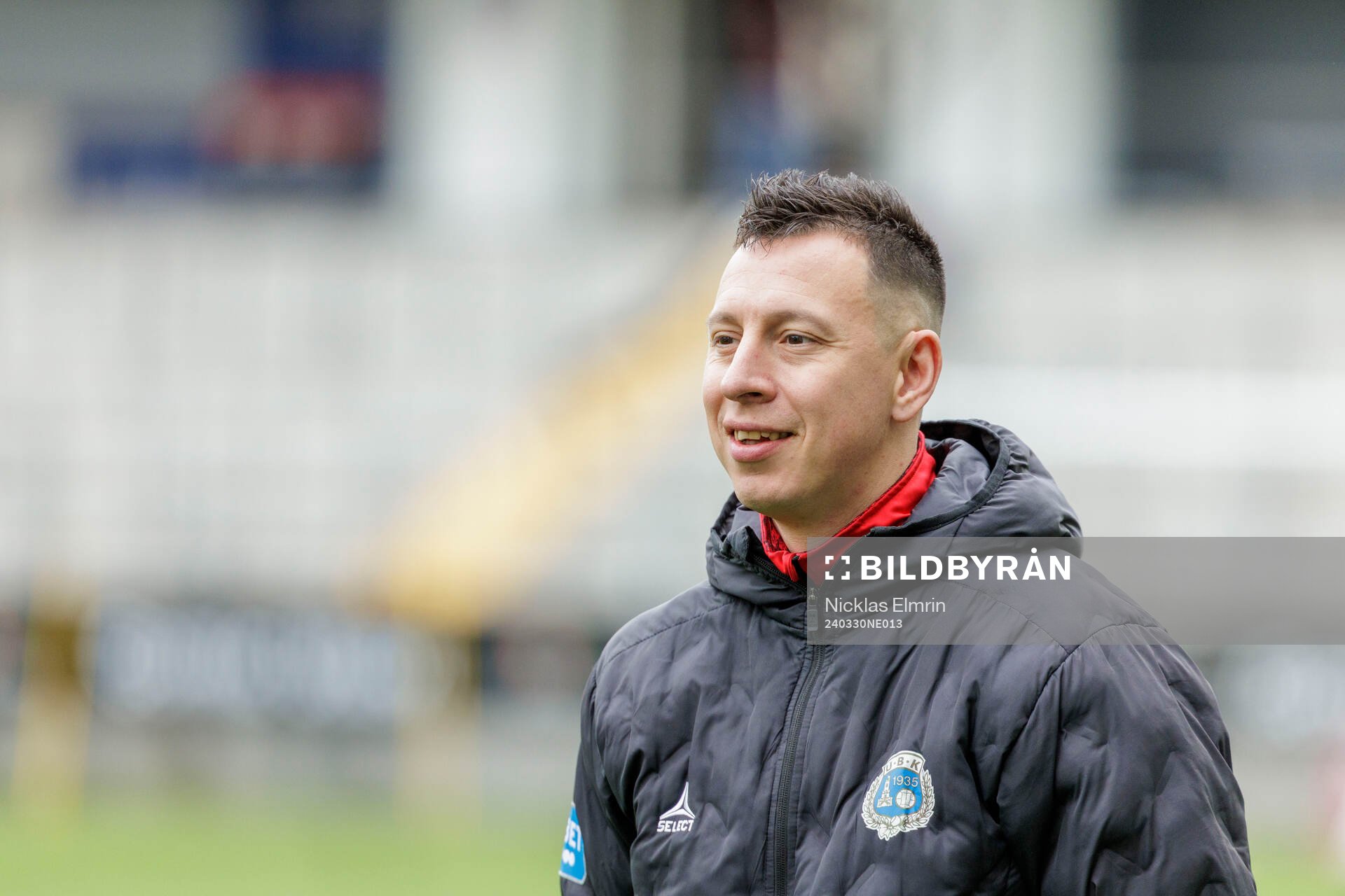 Utsiktens tränare Martin Smedberg Dalence  fotbollsmatchen i Superettan mellan Örgryte och Utsikten den 30 mars 2024 i Göteborg. 