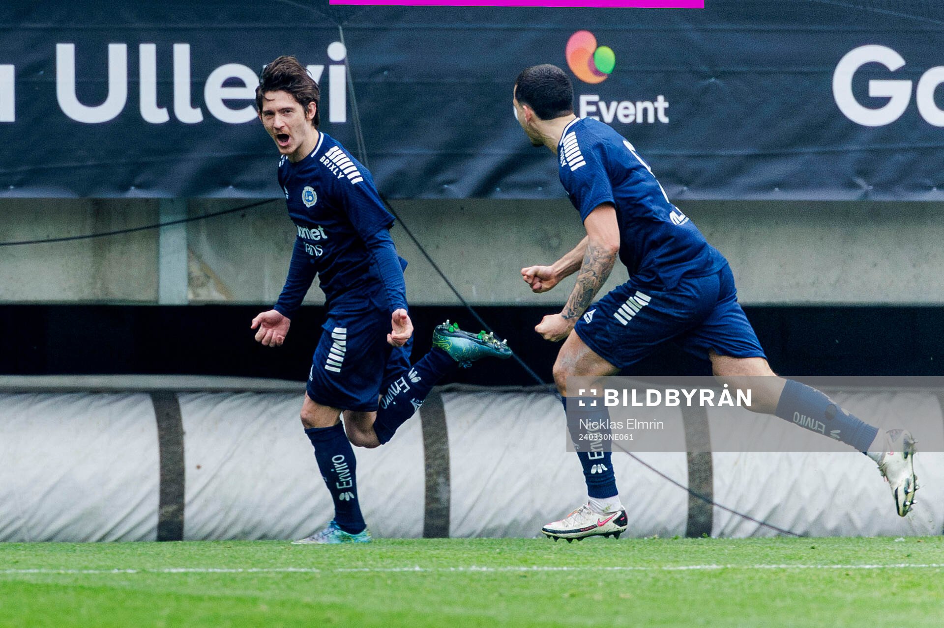 under fotbollsmatchen i Superettan mellan Örgryte och Utsikten den 30 mars 2024 i Göteborg. 