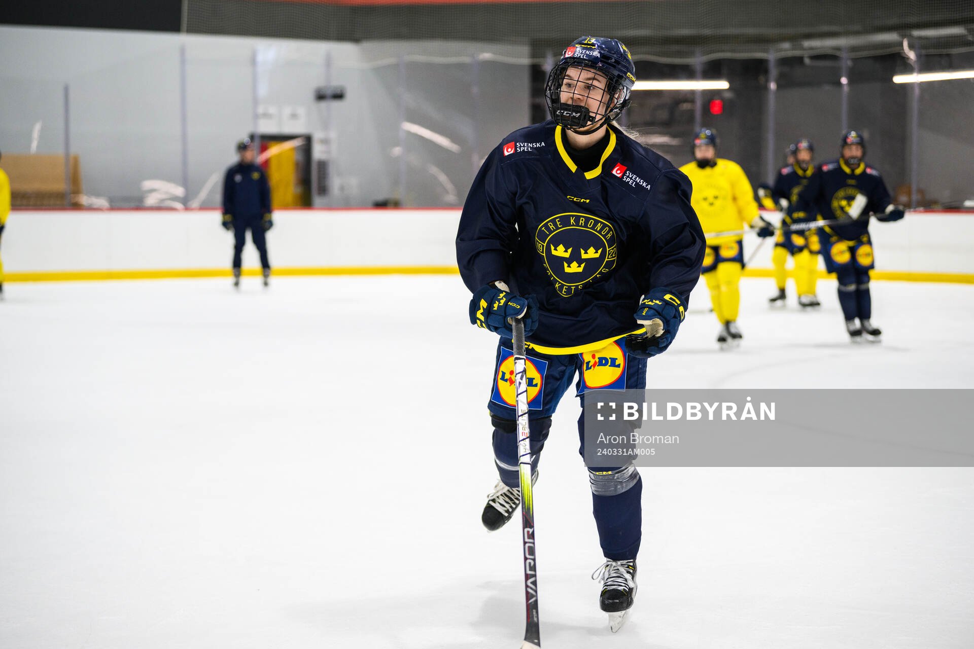 Wilma Sundin of Sweden at a practice session