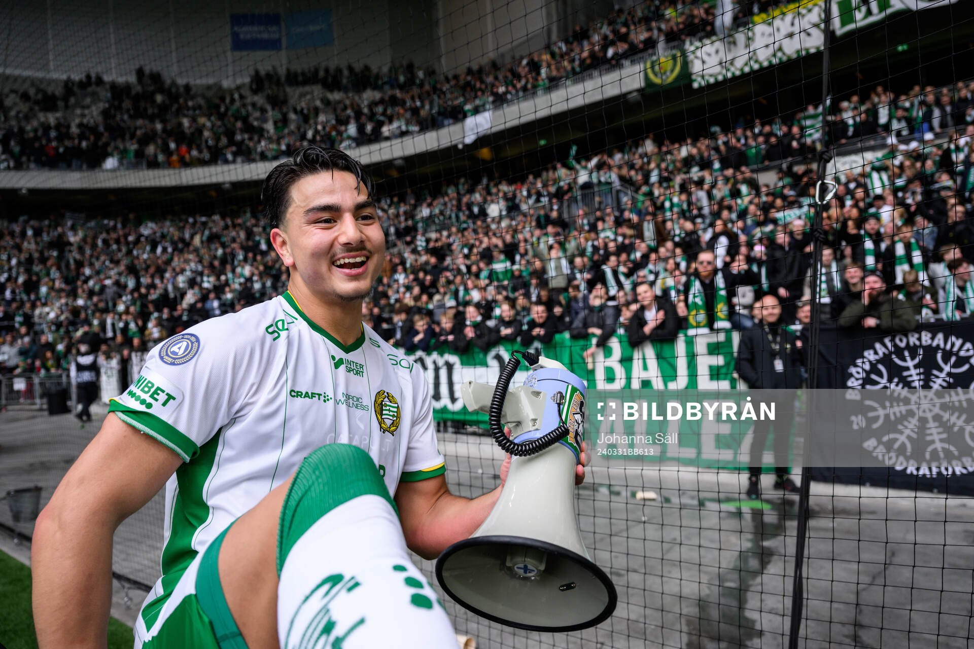 Hammarbys Jusef Erabi jublar