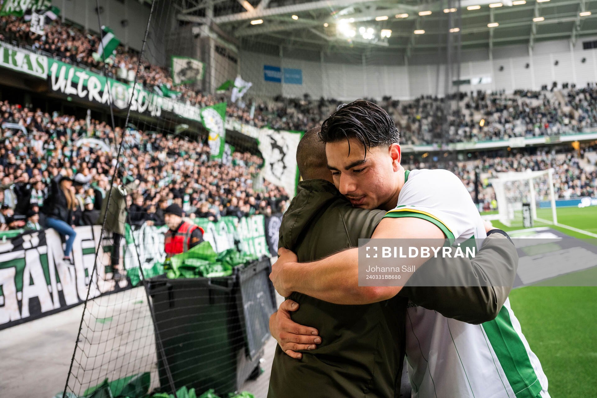 Hammarbys Jusef Erabi jublar