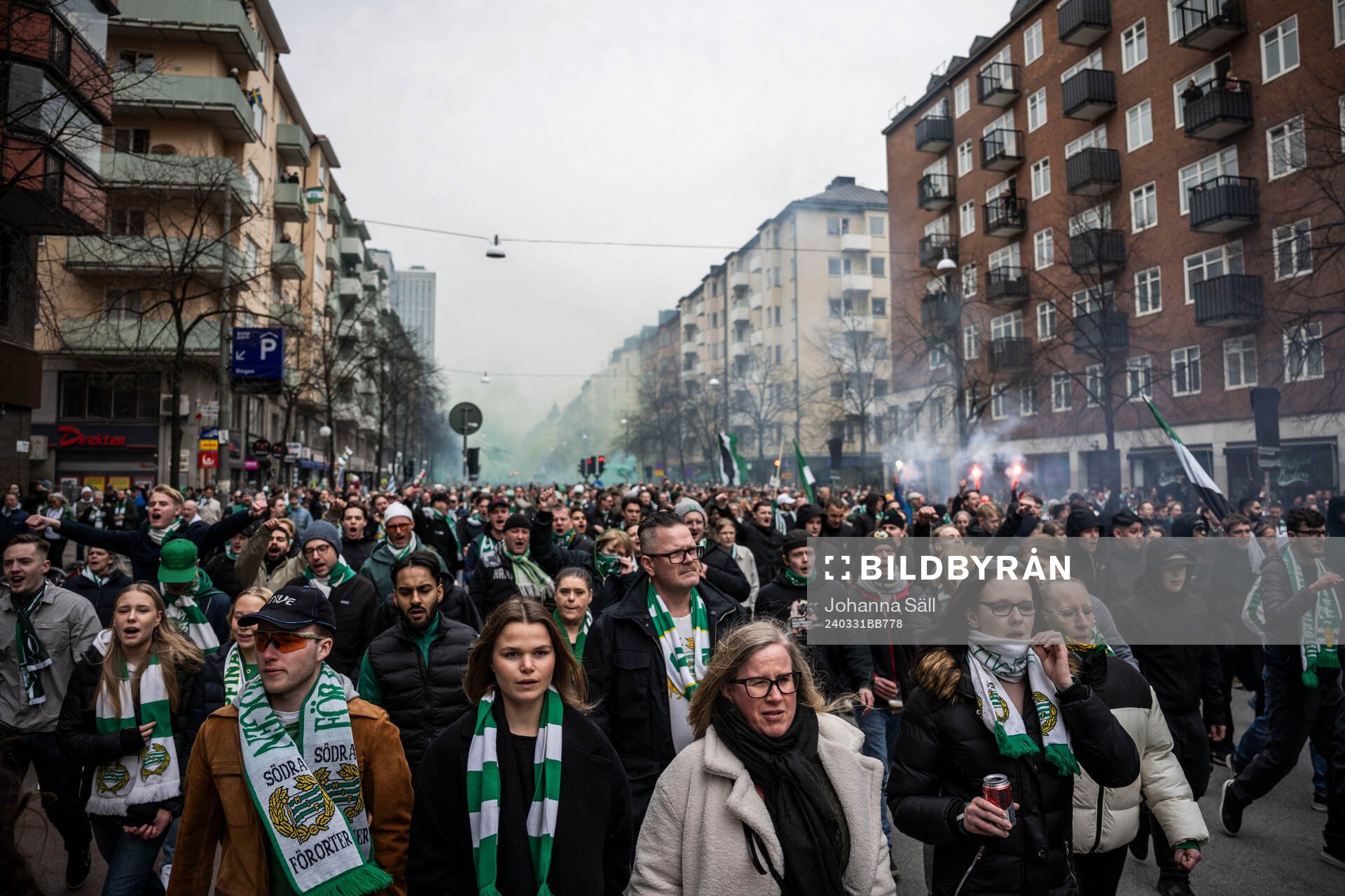 under fotbollsmatchen i Allsvenskan mellan Hammarby och