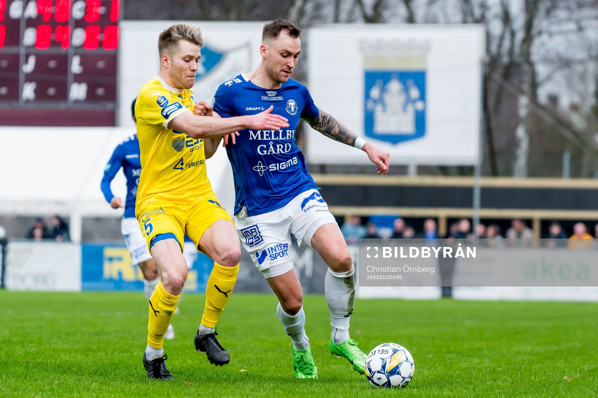 IK Oddevolds Anton Snibb och Trelleborgs Filip Bohman