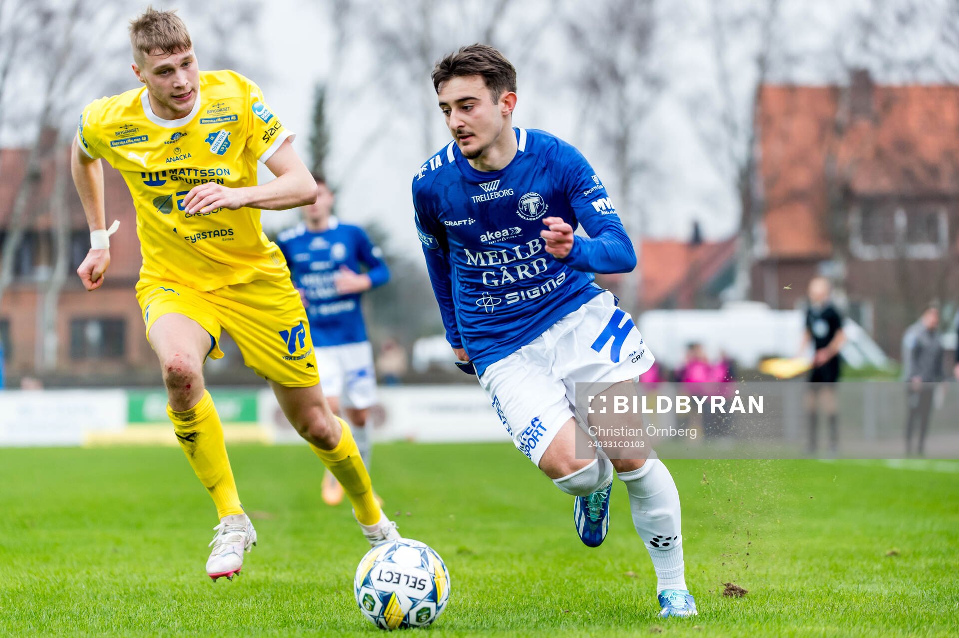 Trelleborgs Armin Culum och IK Oddevolds Axel Pettersson
