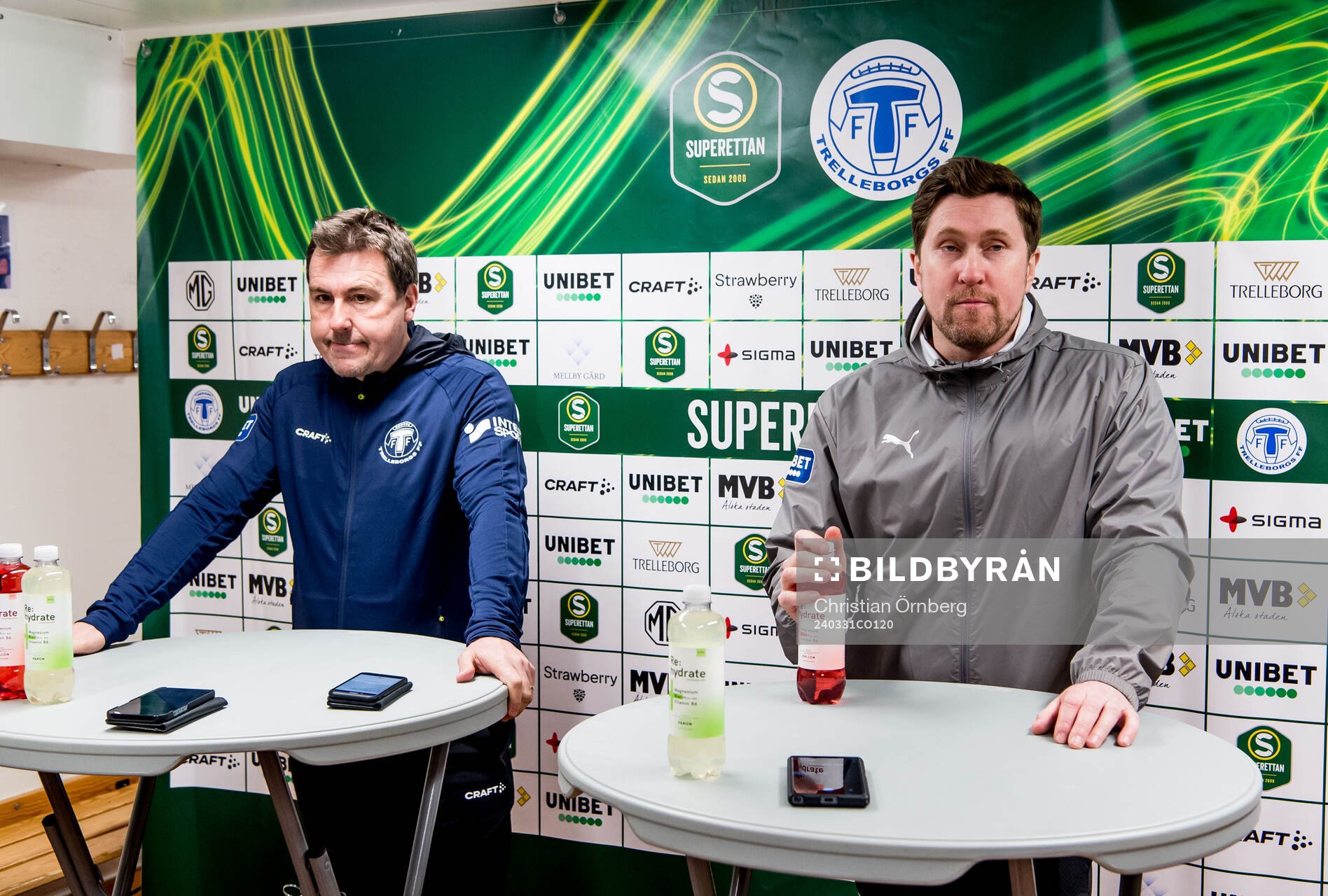 Trelleborgs tränare Stefan Jacobsson och IK Oddevolds
