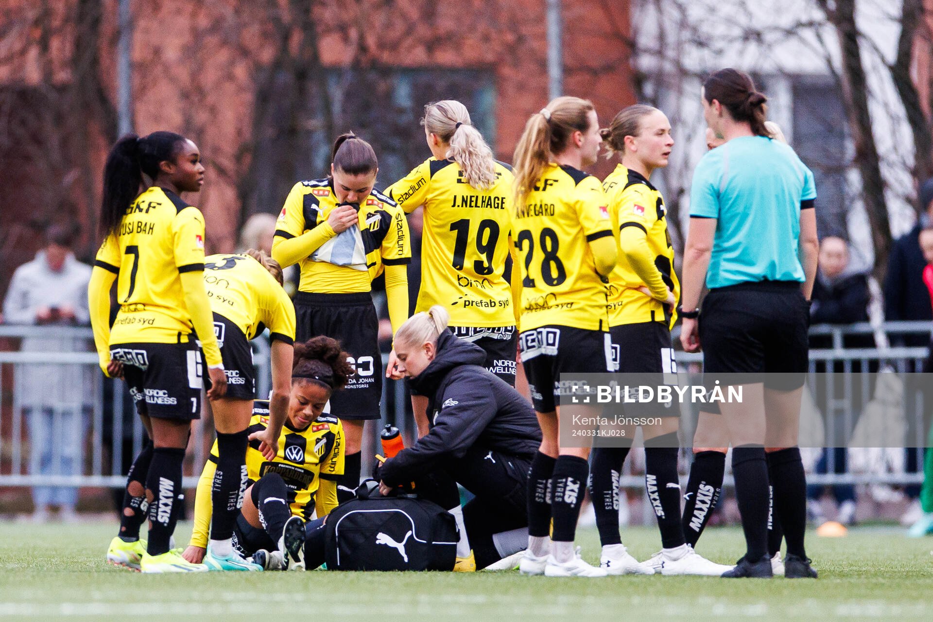 Häckens Felicia Schröder har ont