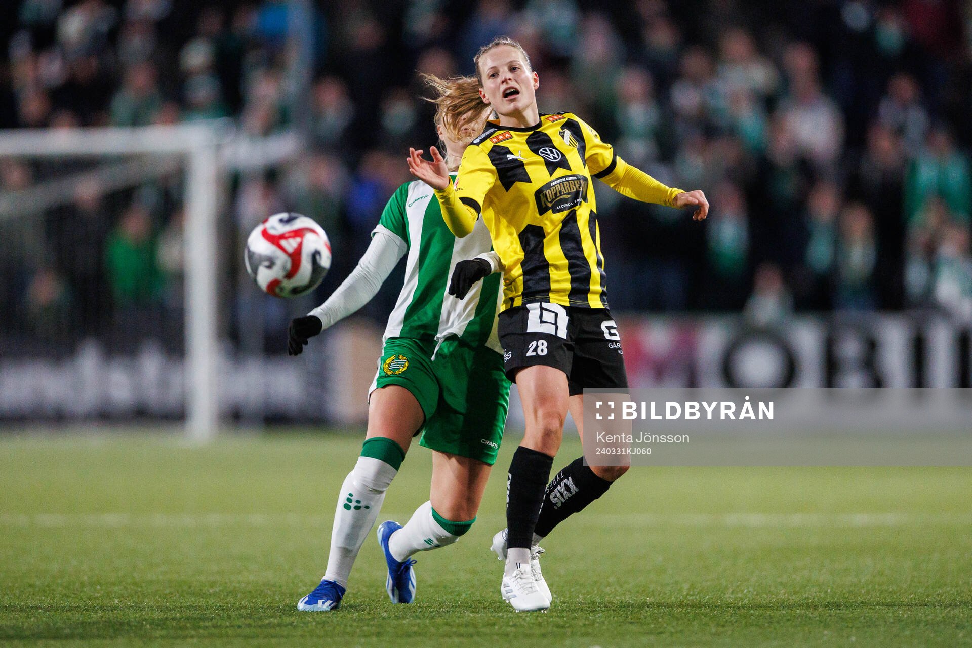 Hammarbys Eva Nyström och Häckens Anna Anvegård