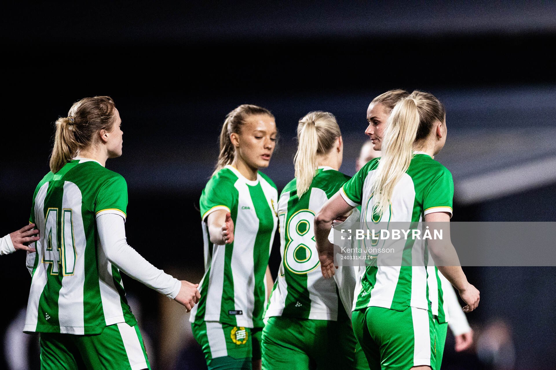 Hammarbys Julie Blakstad, Alice Carlsson och Anna Jøsendal