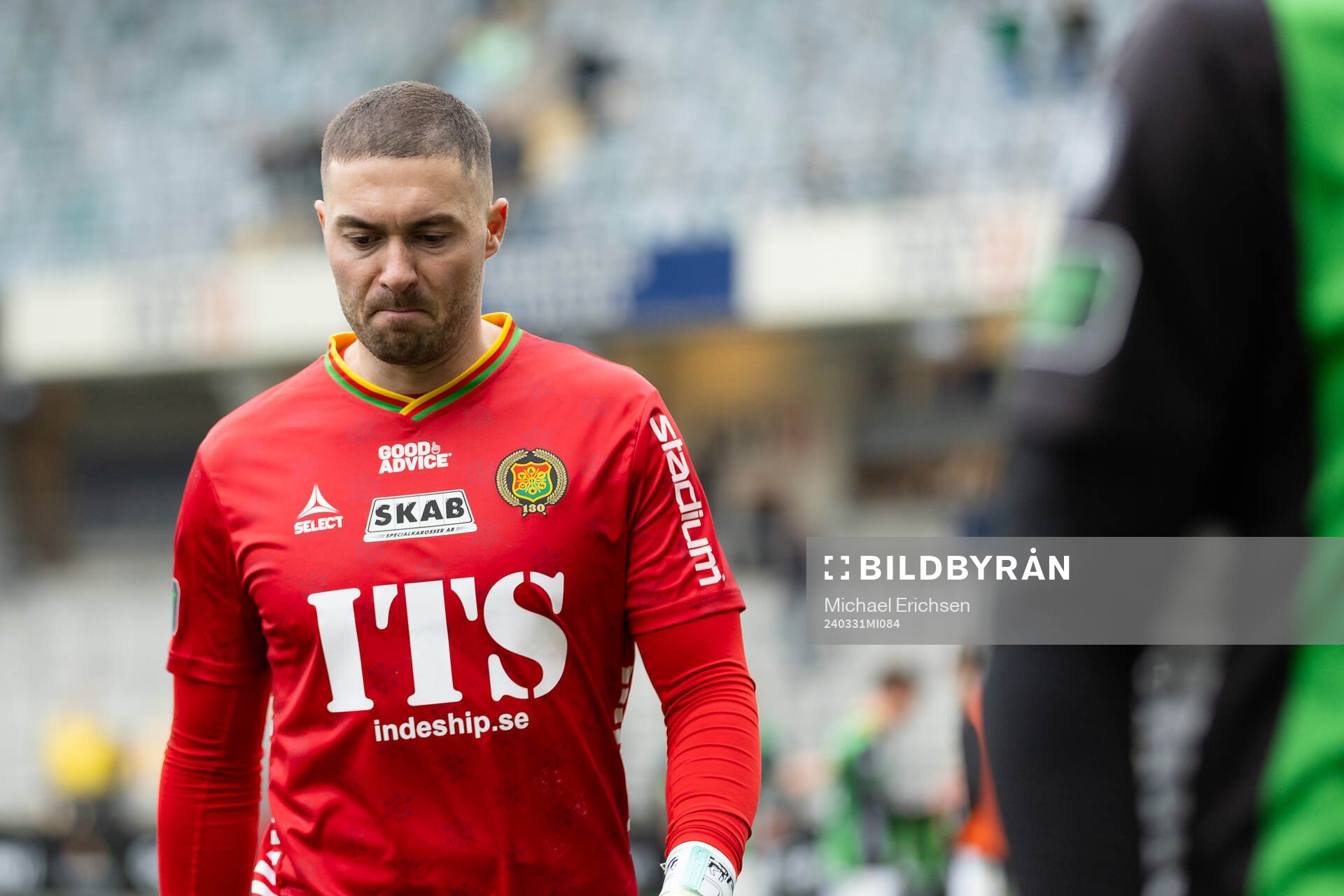 GAIS målvakt Mergim Krasniqi deppar