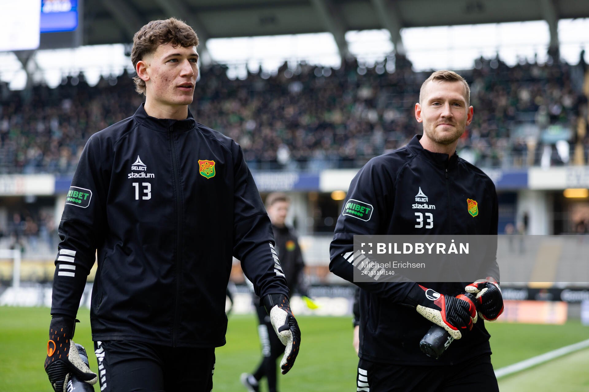 GAIS målvakt Kees Sims och målvakt Erik Krantz innan
