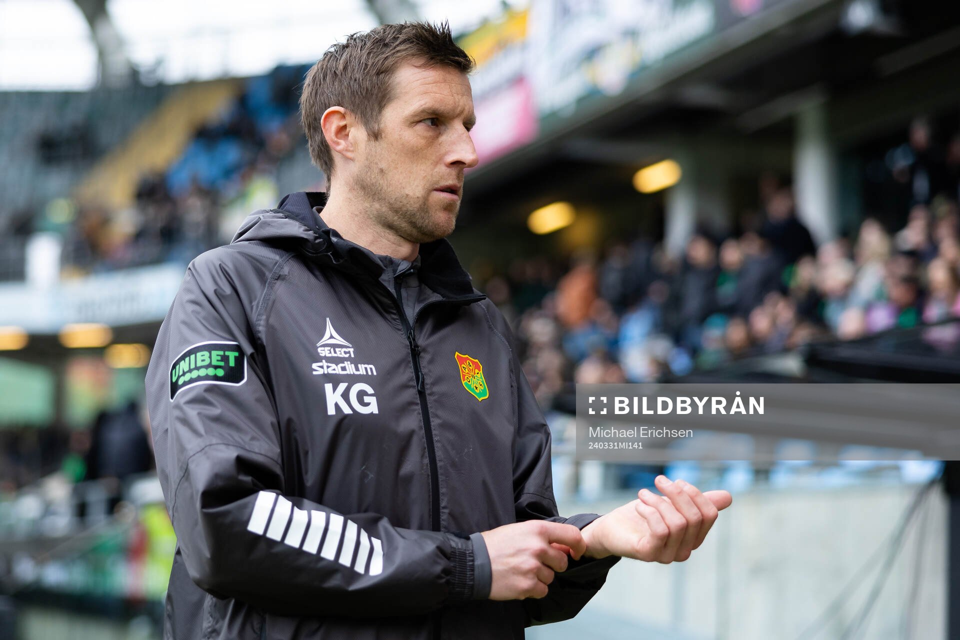 GAIS assisterande tränare Kenneth Gustafsson innan