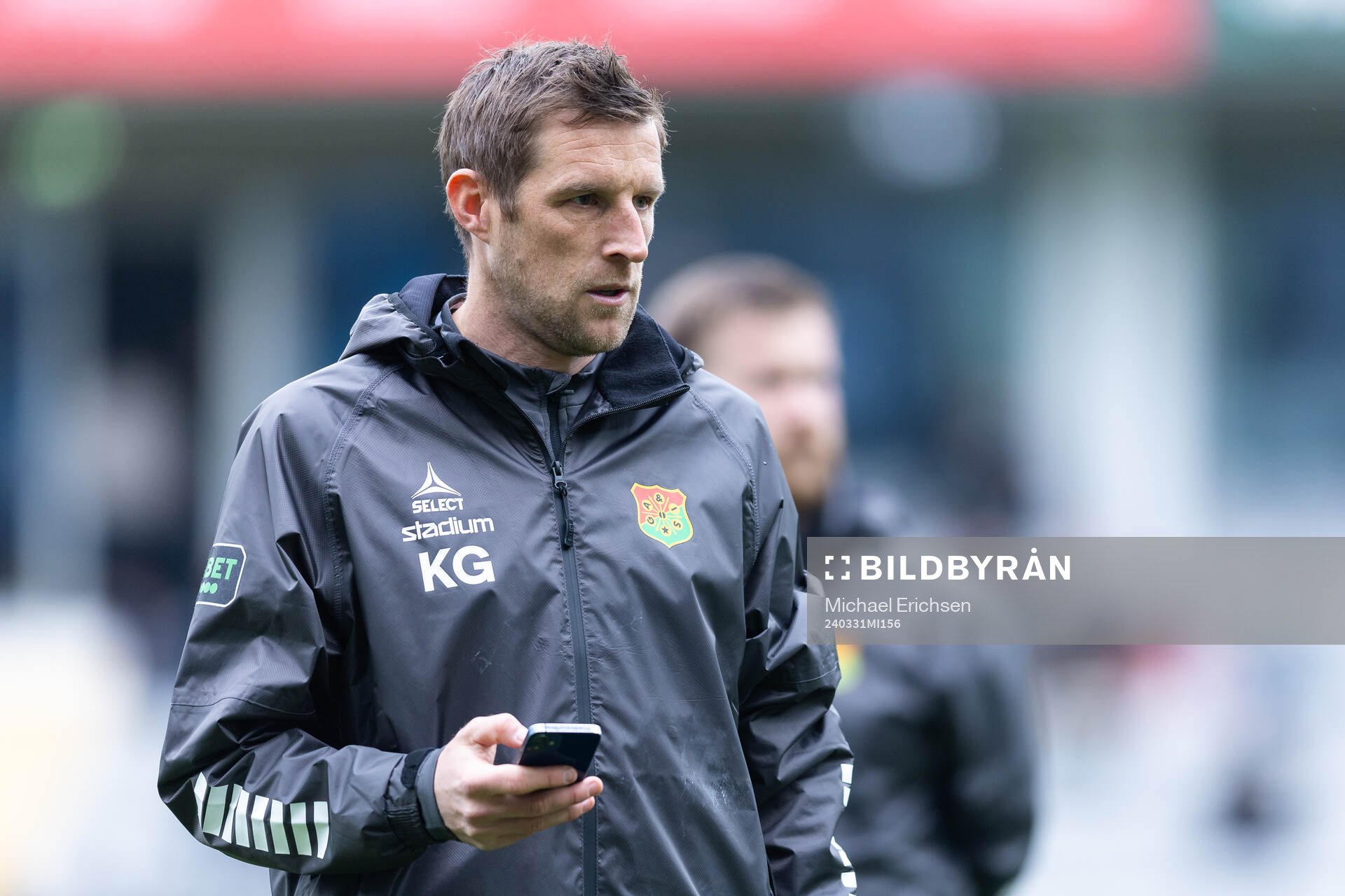 GAIS assisterande tränare Kennth Gustafsson innan