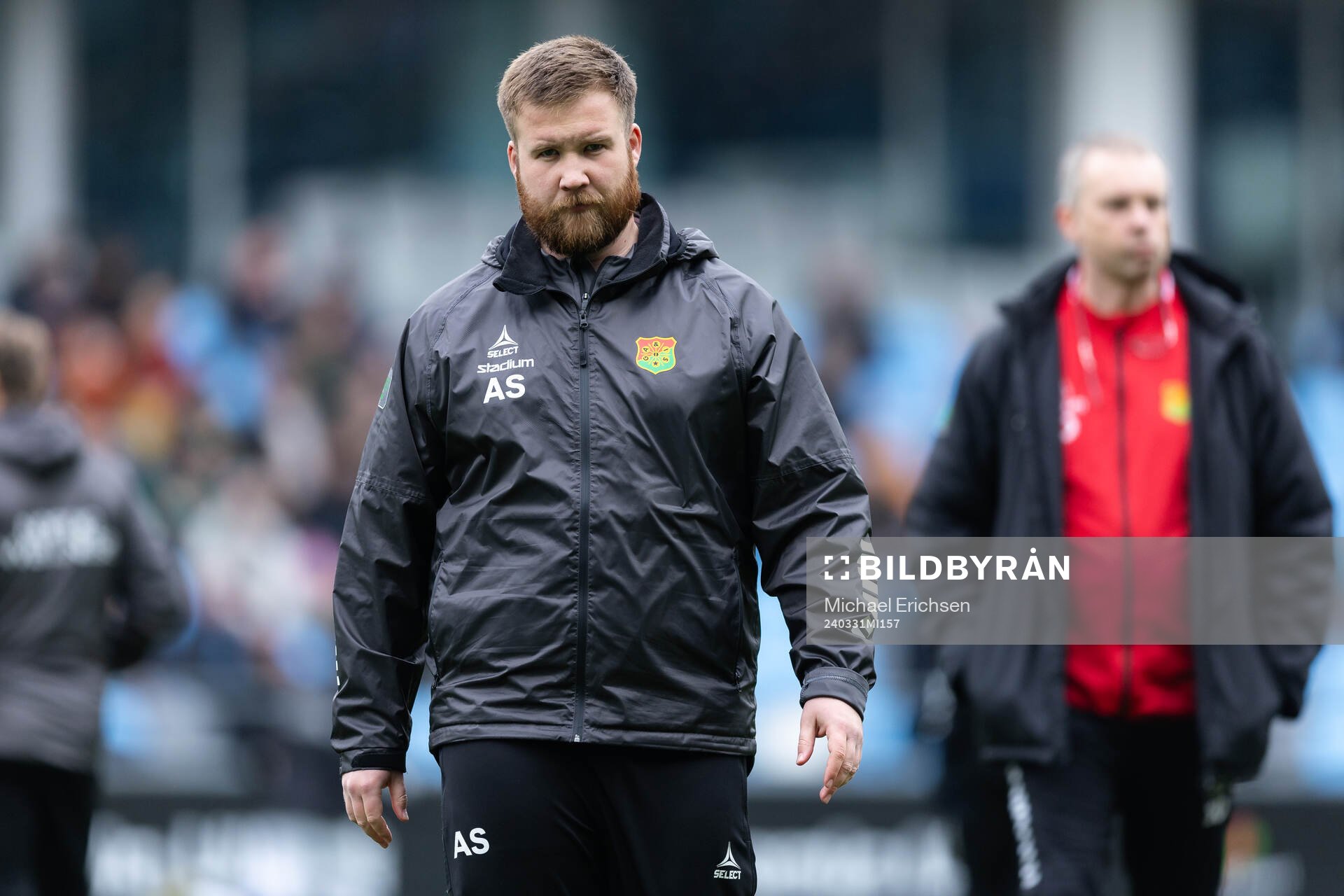 GAIS assisterande tränare Alexander Severin innan