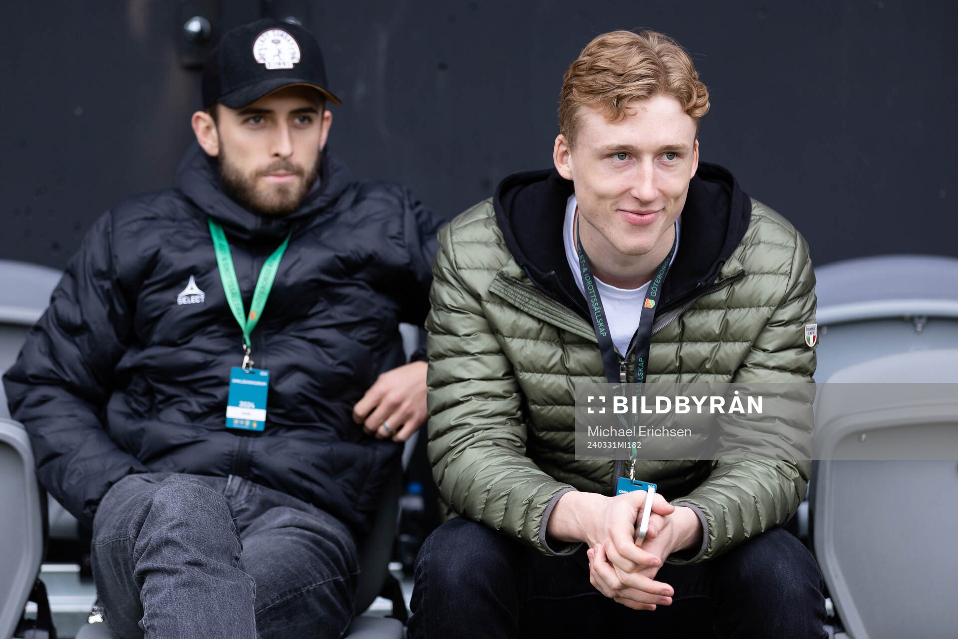 GAIS Jack Cooper Love och Filip Beckman innan