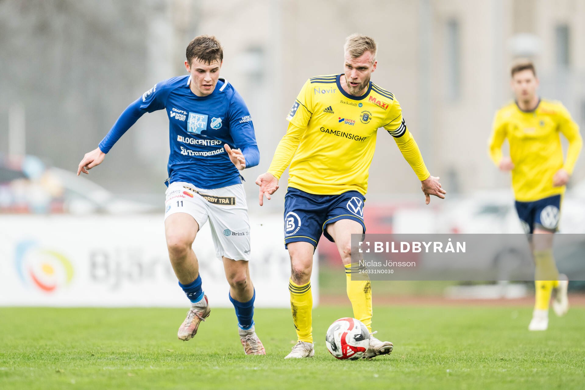 Norrby IFs Max Andersson och Ängelholms Robin Nilsson