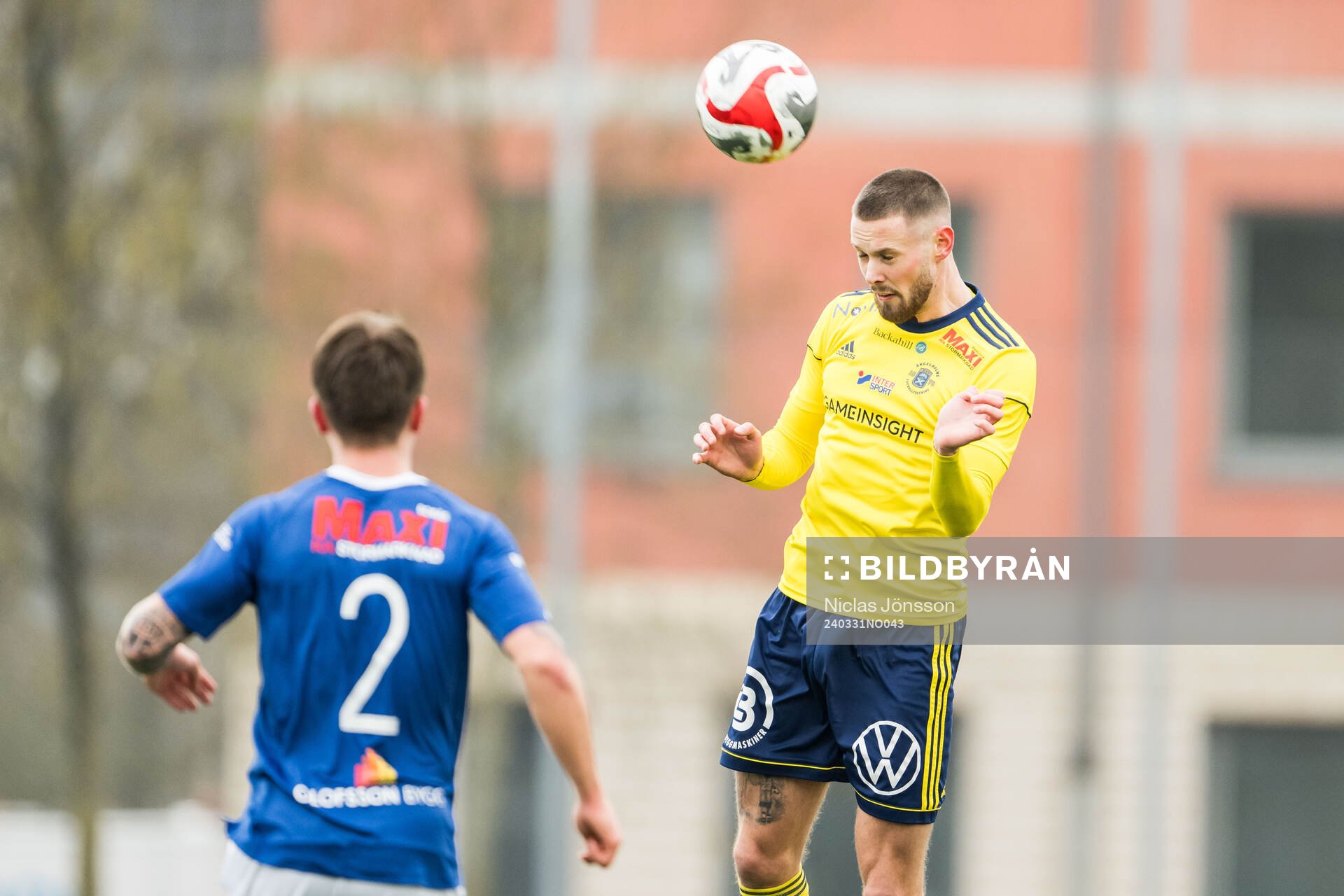 Under fotbollsmatchen i Division 1 Södra mellan Ängelholm